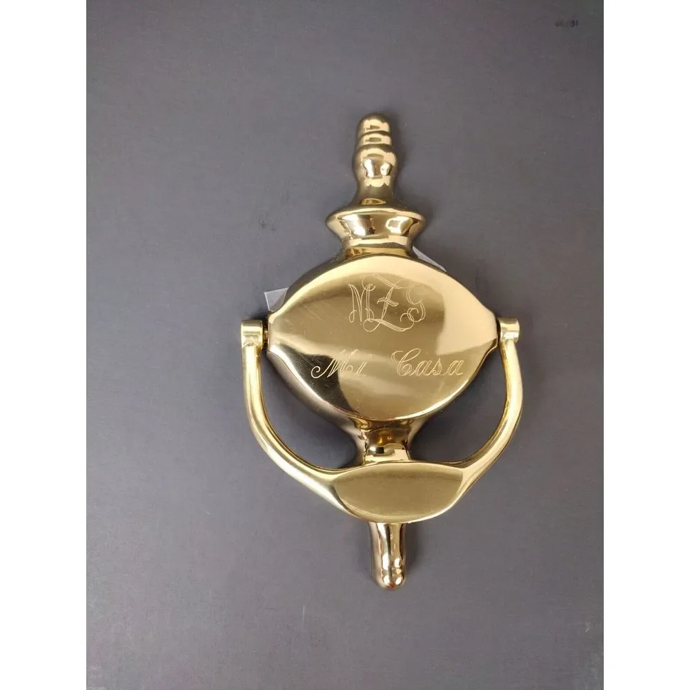 Vintage Gold‎ Color Finial Shaped Door Knocker MI CASA Size 7